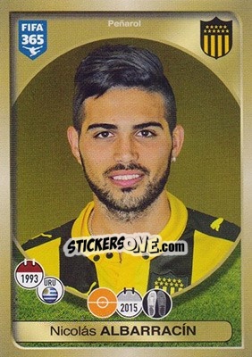 Sticker Nicolás Albarracín - FIFA 365: 2016-2017 - Panini