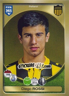 Sticker Diego Rossi - FIFA 365: 2016-2017 n. 595 - Panini