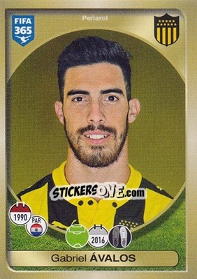 Sticker Gabriel Ávalos - FIFA 365: 2016-2017 - Panini