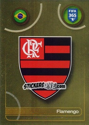 Sticker Flamengo logo - FIFA 365: 2016-2017 - Panini