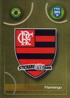 Sticker Flamengo logo - FIFA 365: 2016-2017 n. 603 - Panini