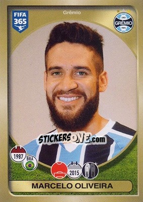 Sticker Marcelo Oliveira - FIFA 365: 2016-2017 - Panini