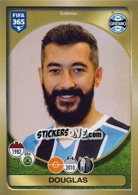 Sticker Douglas - FIFA 365: 2016-2017 - Panini