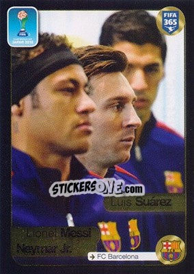 Sticker Neymar Jr. / Lionel Messi / Luis Suarez (Fc Barcelona) - FIFA 365: 2016-2017 n. 641 - Panini