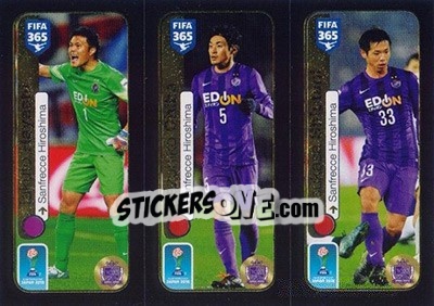 Sticker Hayashi / Chiba / Shiotani - FIFA 365: 2016-2017 - Panini