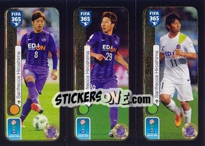 Sticker Morisaki / Asano / Sato - FIFA 365: 2016-2017 - Panini