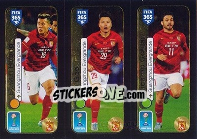 Sticker Huang Bowen / Gao Lin / Ricardo Goulart - FIFA 365: 2016-2017 - Panini