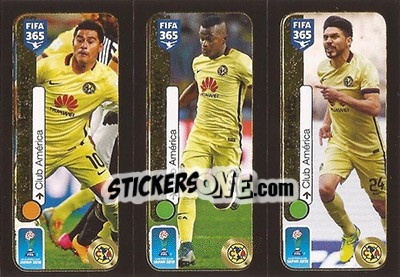 Cromo Osvaldo Martinez / Darwin Quintero / Oribe Peralta - FIFA 365: 2016-2017 - Panini