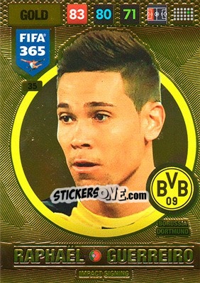 Sticker Raphaël Guerreiro - FIFA 365: 2016-2017. Adrenalyn XL - Panini