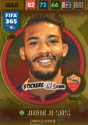 Sticker Juan Jesus - FIFA 365: 2016-2017. Adrenalyn XL - Panini