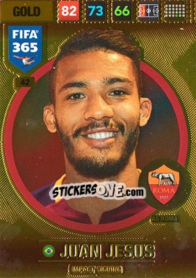 Cromo Juan Jesus - FIFA 365: 2016-2017. Adrenalyn XL - Panini