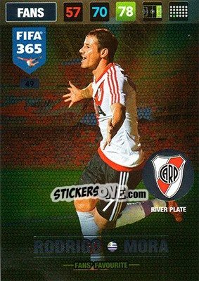 Cromo Rodrigo Mora - FIFA 365: 2016-2017. Adrenalyn XL - Panini