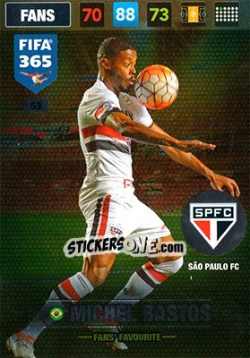 Figurina Michel Bastos - FIFA 365: 2016-2017. Adrenalyn XL - Panini