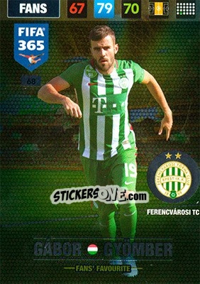 Sticker Gábor Gyömbér - FIFA 365: 2016-2017. Adrenalyn XL - Panini