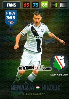 Sticker Nemanja Nikolic - FIFA 365: 2016-2017. Adrenalyn XL - Panini