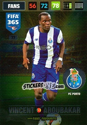 Sticker Vincent Aboubakar - FIFA 365: 2016-2017. Adrenalyn XL - Panini