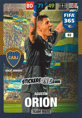 Figurina Agustin Orion - FIFA 365: 2016-2017. Adrenalyn XL - Panini