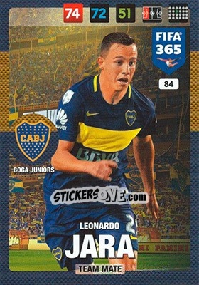 Sticker Leonardo Jara - FIFA 365: 2016-2017. Adrenalyn XL - Panini