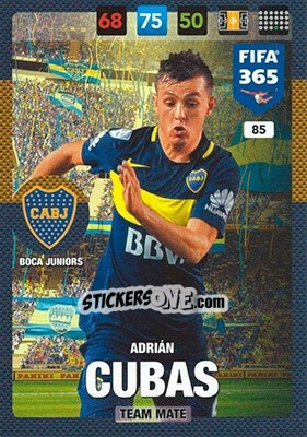 Figurina Adrián Cubas - FIFA 365: 2016-2017. Adrenalyn XL - Panini