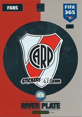 Sticker Club Badge - FIFA 365: 2016-2017. Adrenalyn XL - Panini