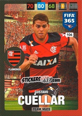 Sticker Gustavo Cuéllar - FIFA 365: 2016-2017. Adrenalyn XL - Panini