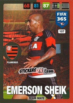 Sticker Emerson Sheik - FIFA 365: 2016-2017. Adrenalyn XL - Panini