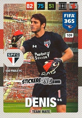 Sticker Denis - FIFA 365: 2016-2017. Adrenalyn XL - Panini
