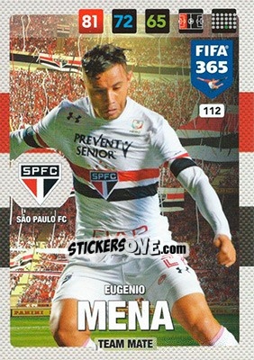 Sticker Eugenio Mena - FIFA 365: 2016-2017. Adrenalyn XL - Panini