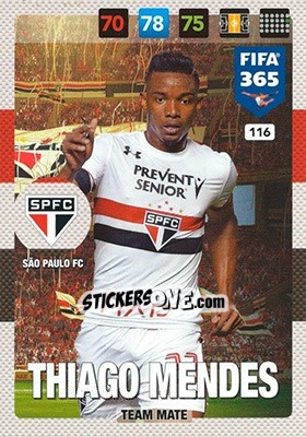 Sticker Thiago Mendes - FIFA 365: 2016-2017. Adrenalyn XL - Panini