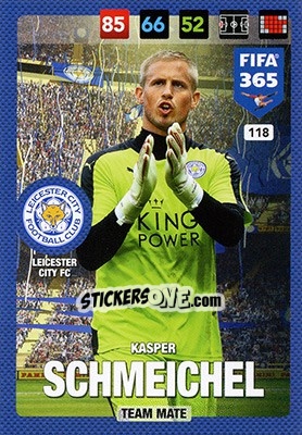 Sticker Kasper Schmeichel - FIFA 365: 2016-2017. Adrenalyn XL n. 118 - Panini