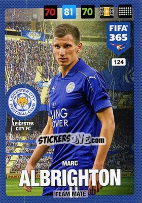 Sticker Marc Albrighton - FIFA 365: 2016-2017. Adrenalyn XL - Panini