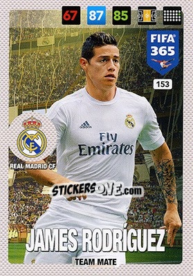 Sticker James Rodriguez - FIFA 365: 2016-2017. Adrenalyn XL n. 153 - Panini