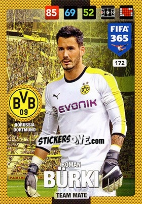 Sticker Roman Bürki - FIFA 365: 2016-2017. Adrenalyn XL - Panini