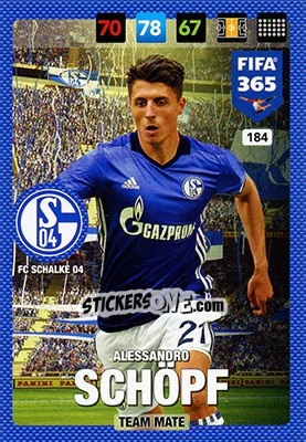 Sticker Alessandro Schöpf - FIFA 365: 2016-2017. Adrenalyn XL - Panini