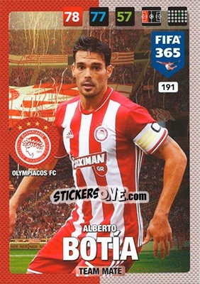 Sticker Alberto Botia - FIFA 365: 2016-2017. Adrenalyn XL - Panini