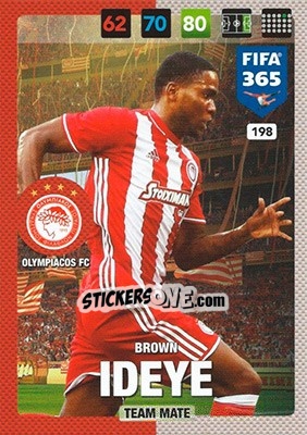 Sticker Brown Ideye - FIFA 365: 2016-2017. Adrenalyn XL - Panini