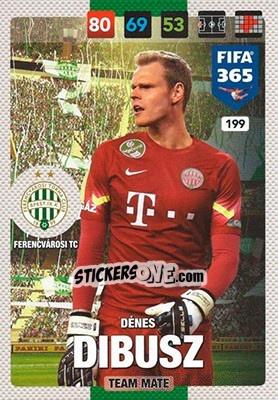 Figurina Dénes Dibusz - FIFA 365: 2016-2017. Adrenalyn XL - Panini