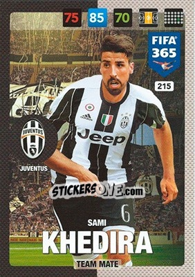 Sticker Sami Khedira - FIFA 365: 2016-2017. Adrenalyn XL n. 215 - Panini