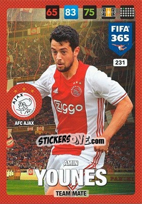 Cromo Amin Younes - FIFA 365: 2016-2017. Adrenalyn XL - Panini