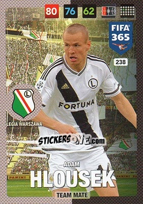 Sticker Adam Hlousek - FIFA 365: 2016-2017. Adrenalyn XL - Panini