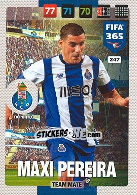 Sticker Maxi Pereira - FIFA 365: 2016-2017. Adrenalyn XL n. 247 - Panini