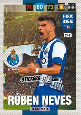 Sticker Rúben Neves - FIFA 365: 2016-2017. Adrenalyn XL n. 249 - Panini