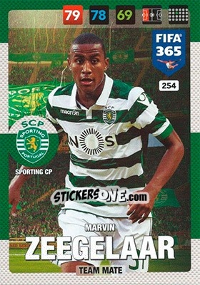 Sticker Marvin Zeegelaar - FIFA 365: 2016-2017. Adrenalyn XL - Panini