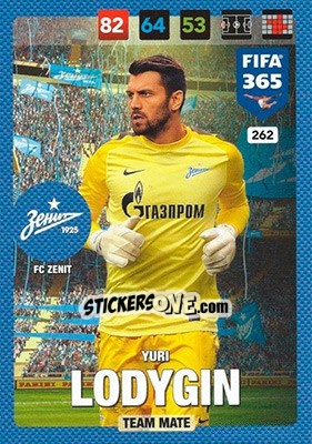 Figurina Yuri Lodygin - FIFA 365: 2016-2017. Adrenalyn XL - Panini