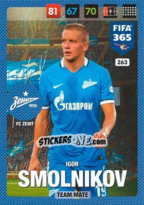 Sticker Igor Smolnikov - FIFA 365: 2016-2017. Adrenalyn XL - Panini