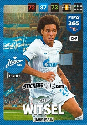 Sticker Axel Witsel - FIFA 365: 2016-2017. Adrenalyn XL n. 269 - Panini