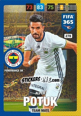 Sticker Alper Potuk - FIFA 365: 2016-2017. Adrenalyn XL n. 278 - Panini