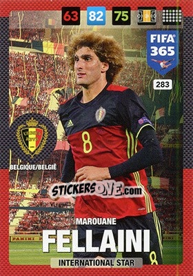 Sticker Marouane Fellaini - FIFA 365: 2016-2017. Adrenalyn XL n. 283 - Panini