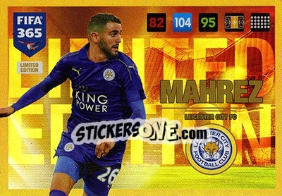 Sticker Riyad Mahrez - FIFA 365: 2016-2017. Adrenalyn XL - Panini