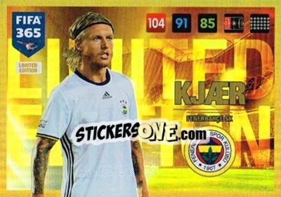 Sticker Simon Kjaer - FIFA 365: 2016-2017. Adrenalyn XL n. LE-SK - Panini
